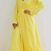 Yeloow Maxi Dress - Long Sleeved Maxi Dress : Feel Good Collection