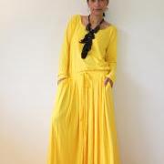 Yellow Maxi Dress - Long Sleeve dress