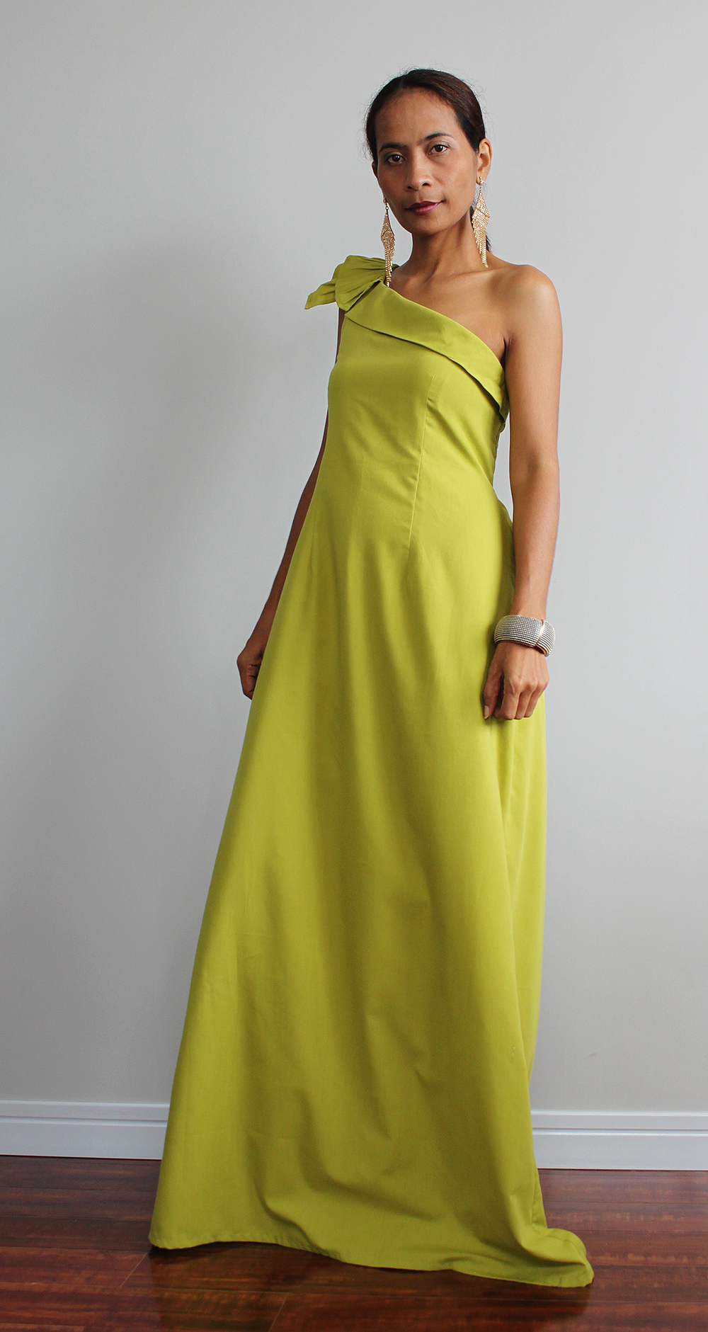 Maxi Dress - One Shoulder Bridesmaid Dress : True Elegance Collection ...